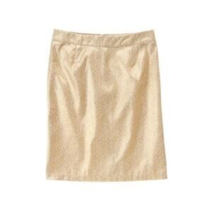Gymboree Womens‎ Skirt Size 14 Mom Brocade Gold Holiday Shine Metallic NEW